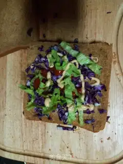 Make Whole wheat sandwich step 2