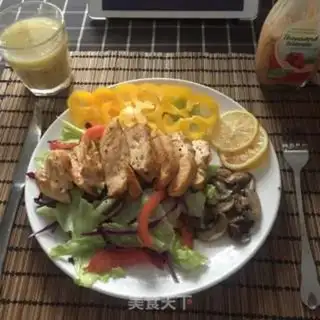 Make Chicken chest, west salad step 4