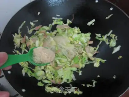 Make A fan of cabbage step 8