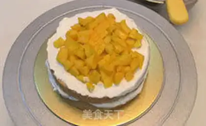 Make Fruit cream cake step 2