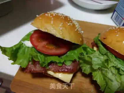 Make Bacon cheeseburger step 21