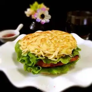 Make Noodle burger step 10