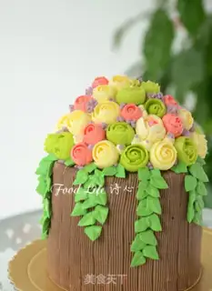 Make Flower cake step 12