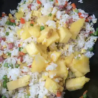 Make Pineapple rice step 12