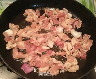 Make Home-based northeast fried meat step 5