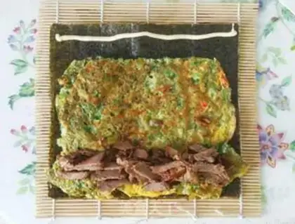 Make Sushi cake step 1