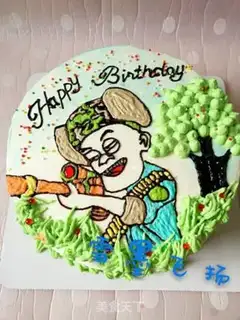 Make Skinny birthday cake step 15
