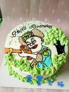 Make Skinny birthday cake step 16