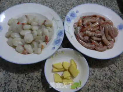 Make Shrimp veggie eggs step 0