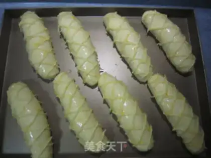 Make Olive-shaped souffle bread step 5