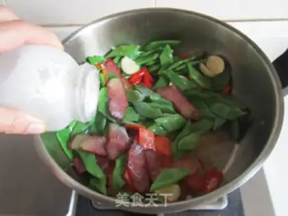 Make Sword bean fried meat step 7