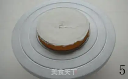 Make Straight corner cream cake step 4