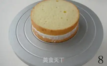 Make Straight corner cream cake step 7