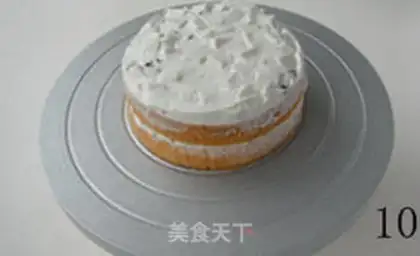 Make Straight corner cream cake step 9