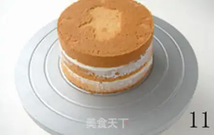 Make Straight corner cream cake step 10