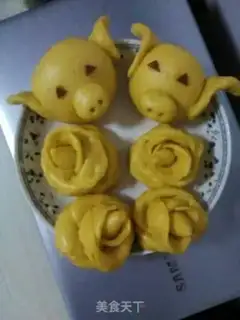 Make Pumpkin animal buns step 3