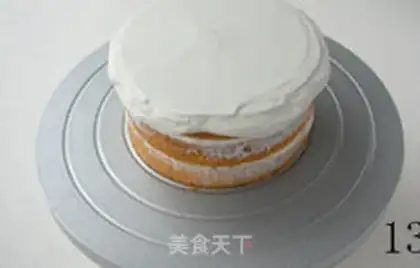 Make Straight corner cream cake step 12