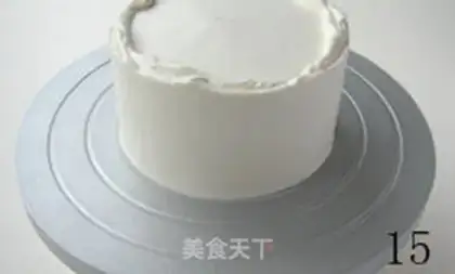 Make Straight corner cream cake step 14