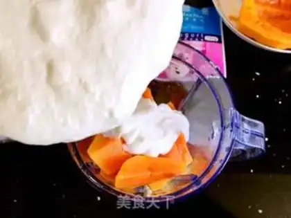 Make The papaya banana sour past step 2