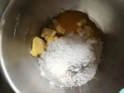 Make Peanut waffles step 1
