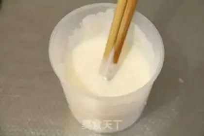 Make Milk papaya pudding step 1