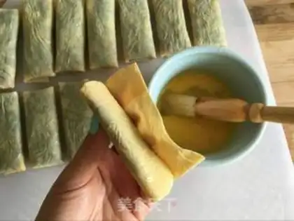 Make Spring rolls step 8