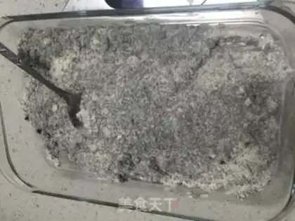 Make Black sesame cake step 1