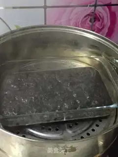 Make Black sesame cake step 4