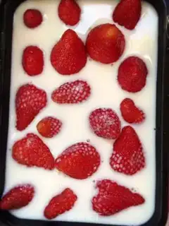 Make Strawberry milk with lamb step 6