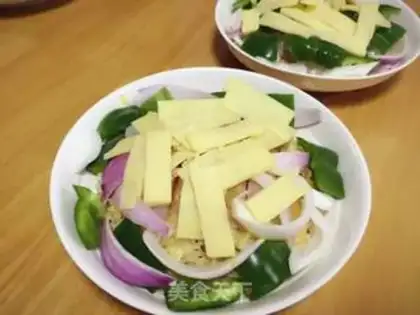 Make Microwave cheese rice step 2