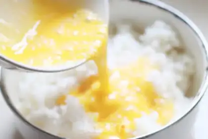 Make Chicken and tomato eggnog step 1