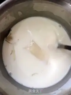 Make Strawberry milk pudding step 3
