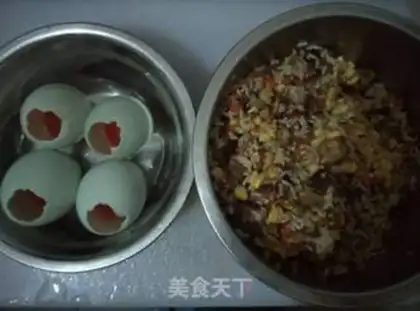 Make Sweet rice eggs step 8
