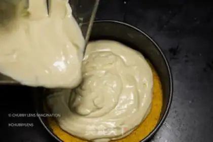 Make No bean cheesecake step 6