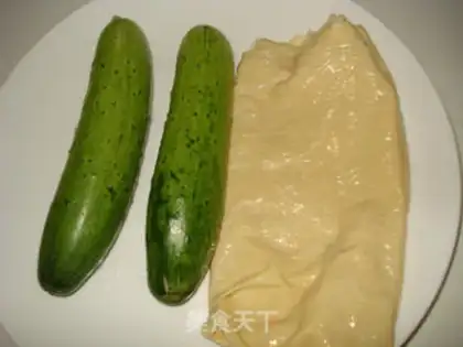 Make cucumber bean peel step 0