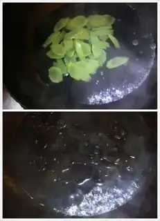 Make Shrimp balls with green ears step 3