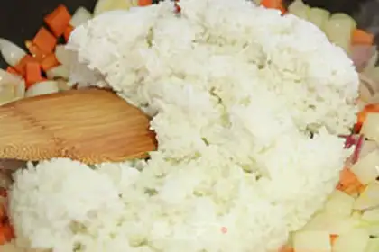 Make Korean fried rice step 7