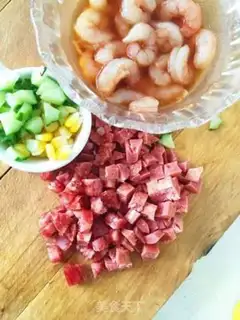 Make A wide sausage seafood step 2