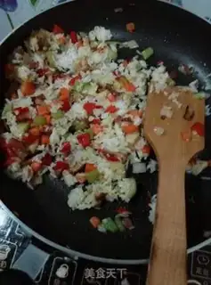 Make Chicken steak rice step 5