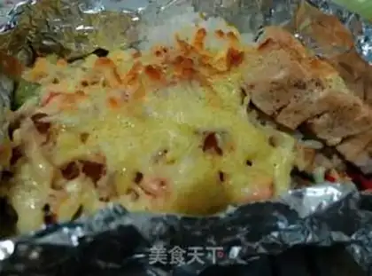 Make Chicken steak rice step 8