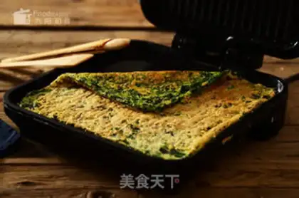 Make A spinach chicken omelet step 1