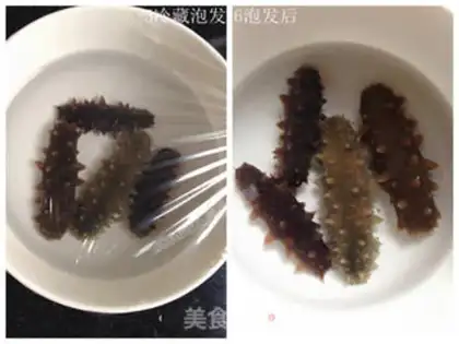 Make Soup from the hogtails of the sea cucumber step 1