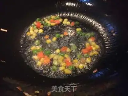 Make Cheese and cherry rice step 2