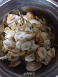 Make Potato green pigeon soup step 1