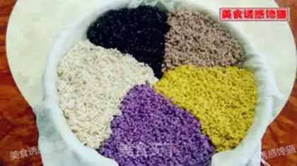 Make Five-colour rice rice step 10