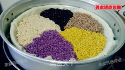 Make Five-colour rice rice step 11