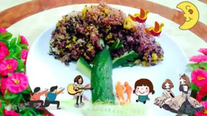 Make Five-colour rice rice step 16