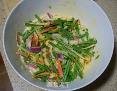 Make Korean-style pine shrimp pancakes step 8