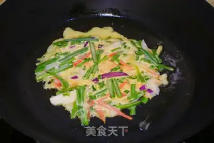 Make Korean-style pine shrimp pancakes step 9