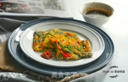 Make Korean-style pine shrimp pancakes step 12